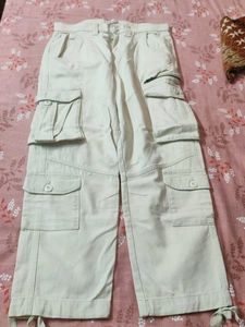 cargo white pant