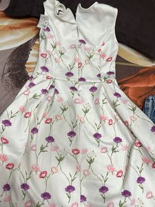 Chic Floral Print Fit &amp; Flare Dress