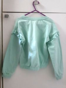 Cute Girls Holographic Flared Sweatshirt