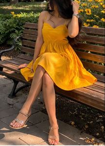 Yellow Tiered Sundress