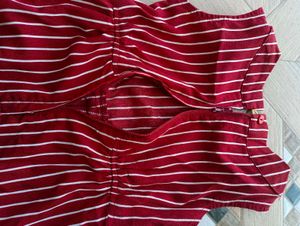 Striped Girls Jumpsuit