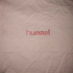 Hummel White &amp; Pink Polo Shirt