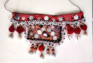 Boho Embroidered Shell Necklace