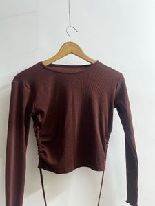 Chic Ruched Long Sleeve Top