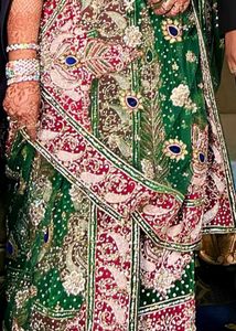 Exquisite Emerald Green Bridal Lehenga
