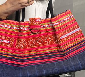 Thai Tribal Embroidered Tote Bag