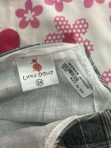 Cute Plaid Girls' Dress
