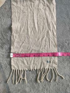 Lacoste Cream Scarf