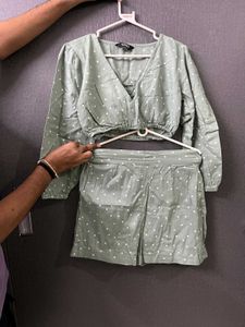 Cute Polka Dot Two-Piece Set