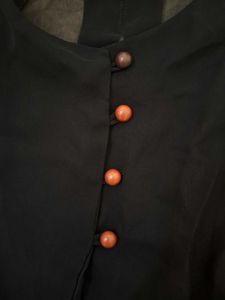 Chic Black Sheer Blouse