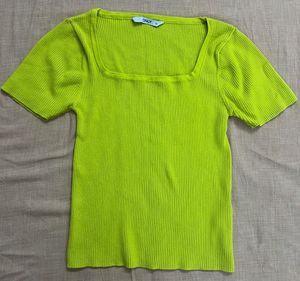ONLY Ribbed Square Neck Top