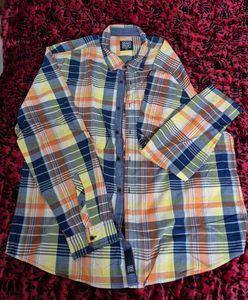 NEW PLUS SIZE DNMX Plaid Casual Shirt