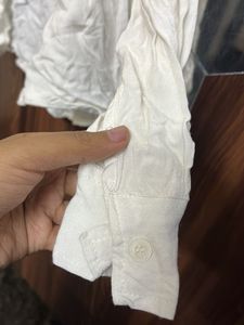 Casual White Linen Shirt