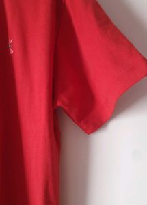 Dark Red Gymwear/casual T-Shirt