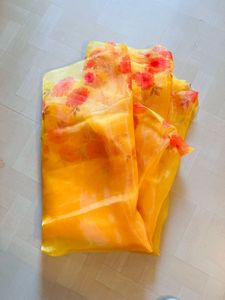 Bright Yellow Saree For Haldi 🪷