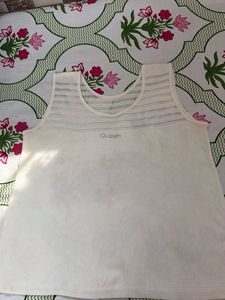 Cream Tank Top