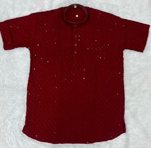 Chikankari short kurta