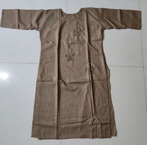 🆕Chikoo Brown Colour Kurti..🤎