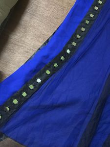 Royal Blue Kurta with Mirror Work