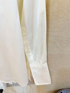 classic white Satin shirt