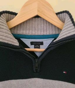 Tommy Hilfiger Colorblock Quarter-Zip Pullover Swe
