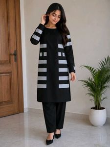 Beige kurti-pant &amp; frock -paijama set