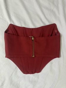 Red Corset Style Top