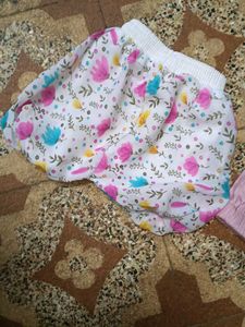 Floral Baby Skirt with top, winter t-shirt