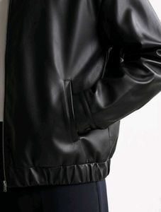 Unisex Black Leather Jacket