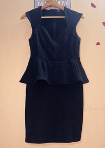 Black Peplum Dress