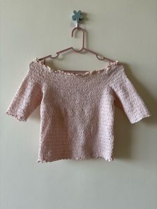 Smocked Off-Shoulder Top