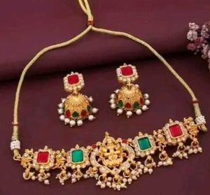 Indian Gold Plated Jewelry Set