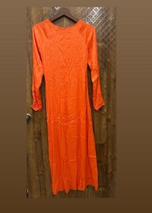 Orange Maxi Dress with Cut-out Detail(Brand new )