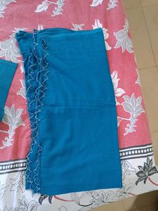 Blue Leggings And Dupatta