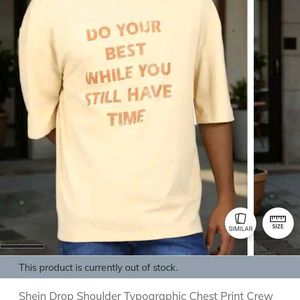 Xl size Graphic drop shoulder Tee