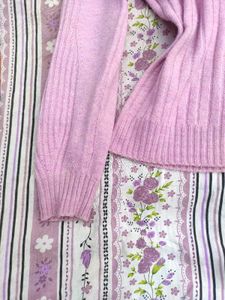 Pastel Lavender Mock Neck Sweater
