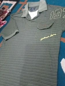 Men's Graphic Print Polo Shirt