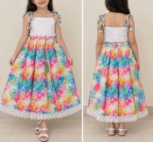 Colorful Floral Maxi Dress for Girls
