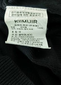 KOREAN Black Knit Tshirt ✨🖤