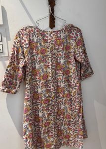 Womens Floral Print Kurti