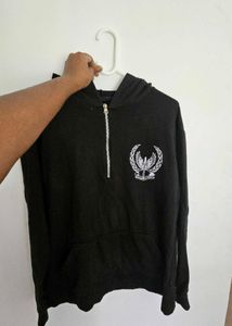 Black Zip-Up Hoodie