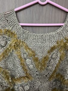 New designer furr casual comfy woollen top