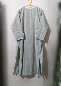 Embroidered Cotton Kurta