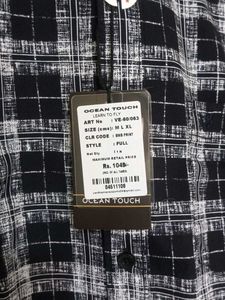 New size -M,L  Men's Checked Long Sleeve Shirt