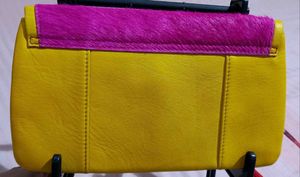 Vibrant Yellow Clutch Bag