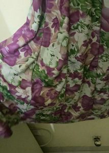 Floral Print Square Neck Maxi Dress