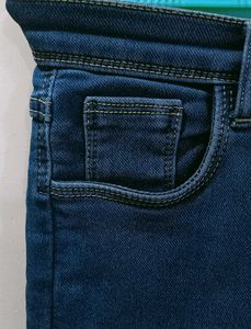 Dark Blue Denim wide leg pants