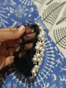 Exquisite Pearl &amp; Crystal Hair Bun Maker