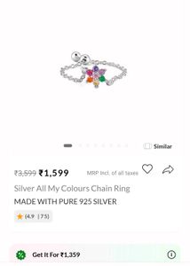 Floral Charm Dangle Earring 9.25 silver