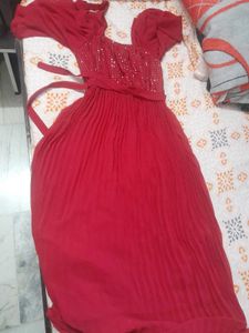 Red Sequin Party Dress